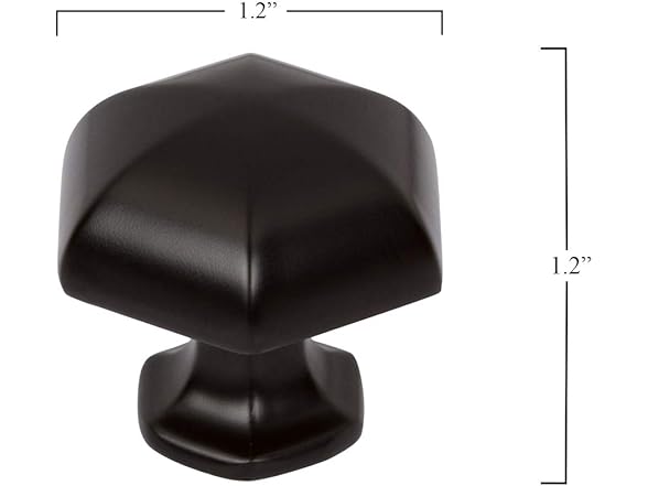 Southern Hills Black Cabinet Knobs - 5PK, Black