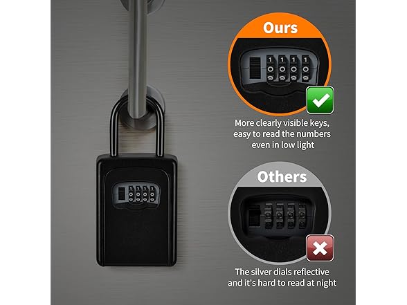 Fayleeko Wall Mounted, Portable Lock Box