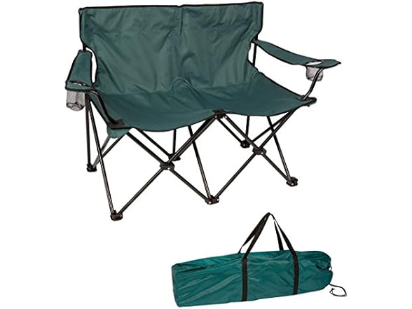 Trademark Innovations Loveseat Style Double Camp Chair