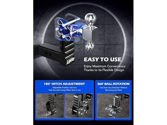 Orion Motor Tech Adjustable Trailer Hitch