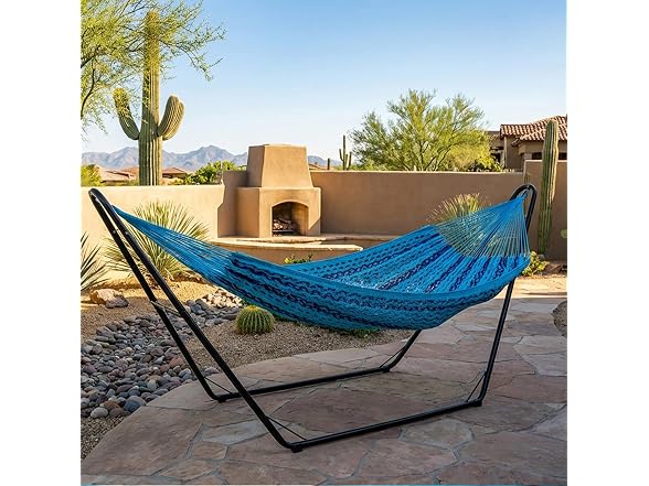 Sunnydaze Handwoven XXL Thick Cord Mayan Double Hammock