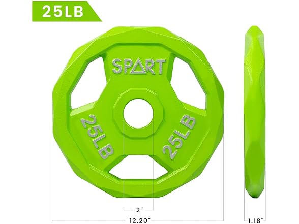 SPART Weight Plate 2-Inch 25LB Single