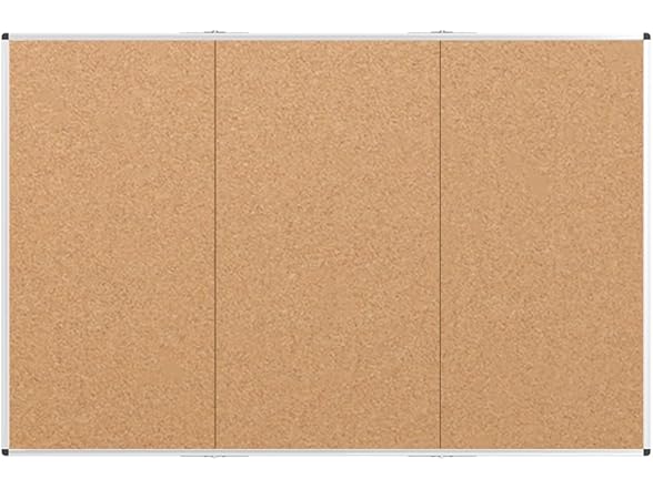 VIZ-PRO Cork Board, 96x48", Foldable