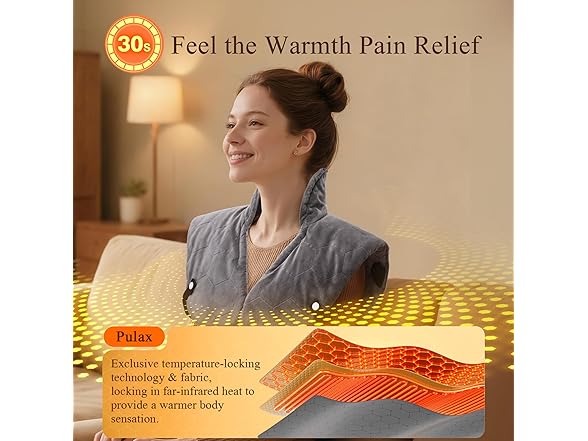 Pulax neck shoulder heating pad