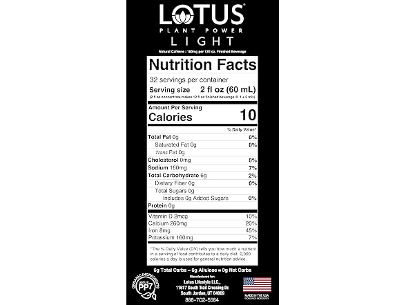 Skinny | White Lotus Plant Power Zero