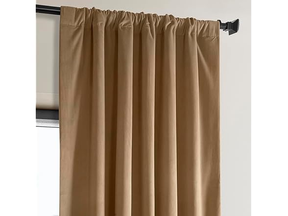 HPD Half Price Drapes Heritage Plush Velvet Curtain
