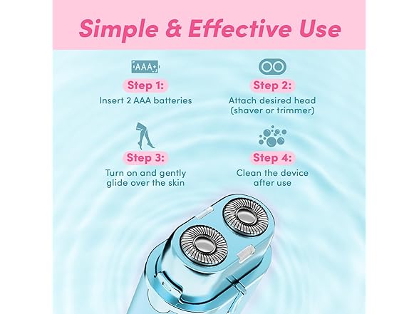 PURSONIC Electric Shaver for Women