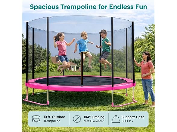 SereneLife 10 ft Outdoor Trampoline
