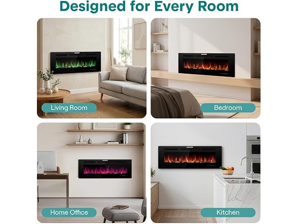 SereneLife Electric Fireplace Insert with Heater