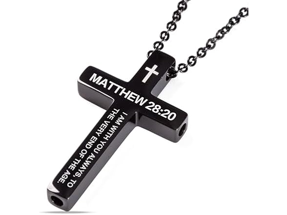FUNPAR Black Cross Pendant