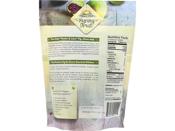 Sunny Fruit Dried Smyrna Figs Single Pouch