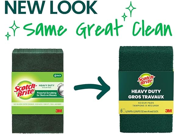 Scotch-Brite Heavy Duty Scour Pad, 6-Count