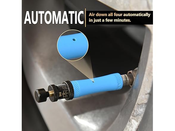 4 Pcs Adjustable Tire Deflator Kit