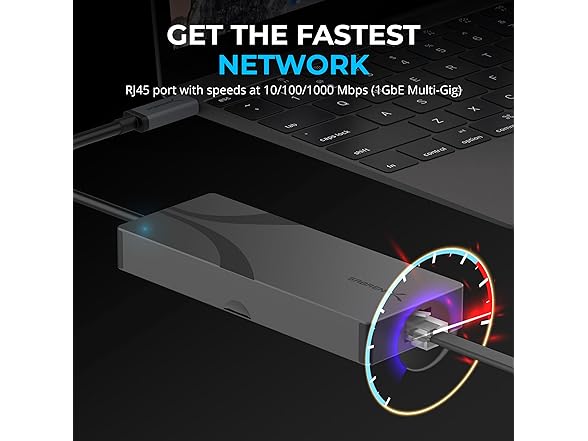 SABRENT 6-Port USB-C Hub Dock w/ M.2 SSD