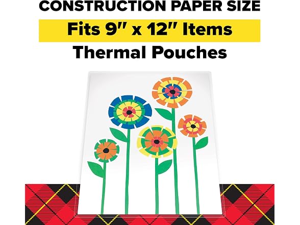 Scotch Thermal Pouches TP3860-25 25 Laminator Pouches