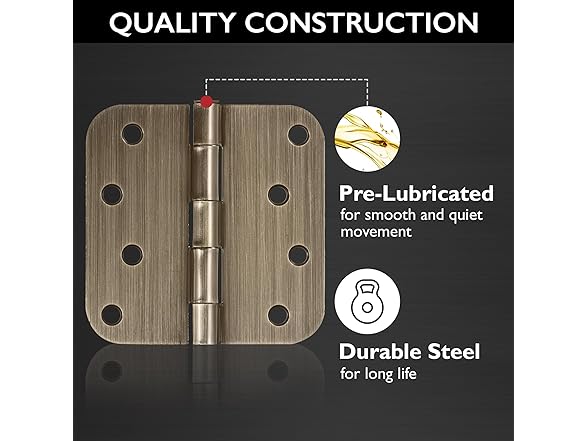Door Hinges for Interior Doors 6-Pack 4in