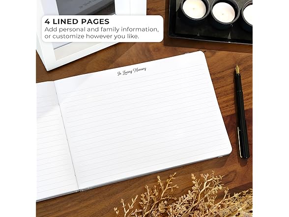 Funeral Guest Book w/ 738 Entries