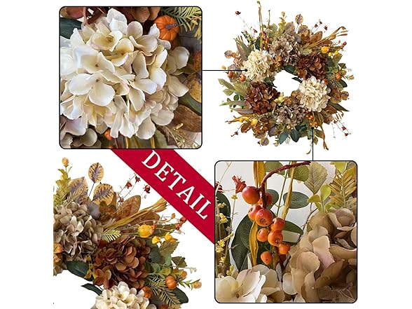 Rustic Hydrangea 24" Wreath