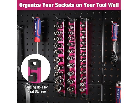 WORKPRO Magnetic Socket Organizer (Your Choice)