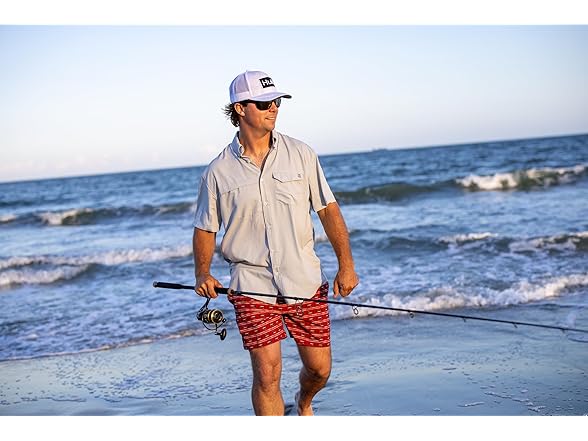 HUK Mens Tide Point Short Sleeve