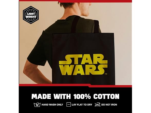 STAR WARS Tote Bag, Logo Travel Carryall 