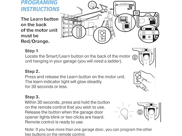 Craftsman Garage Door Remote, 3-Button