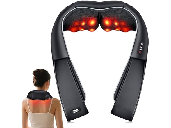 RIKE Shiatsu Back & Neck Massager with Heat