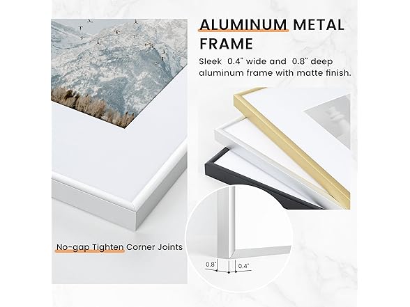 Venusmiles 16x24 inch Metal Poster Frame