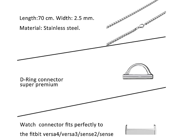 HonLanful Fitbit Necklace Pendant