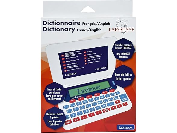 LEXiBOOK, Larousse, French/English Dictionary