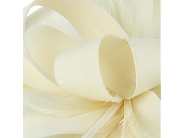 Gemvie Women (7 1/8) Wedding Party Bow Feather Hat