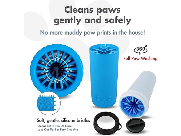 Dexas Lidded MudBuster Large Dog Paw Cleaner