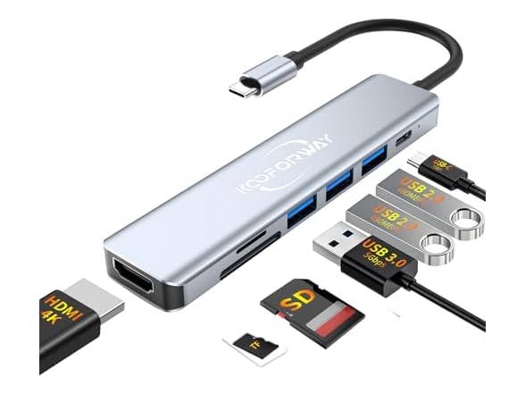 USB C 8in Mini Laptop Docking Station
