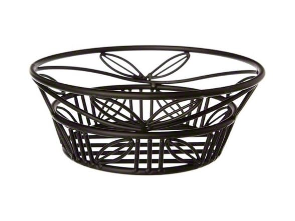  Wrought Iron Bread Basket w/Leaf Design