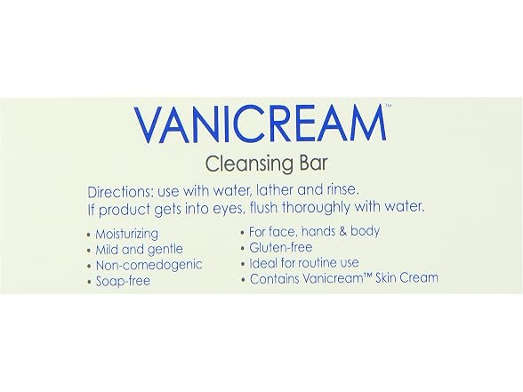 Vanicream Cleansing Bar Fragrance Free 3 9 Oz