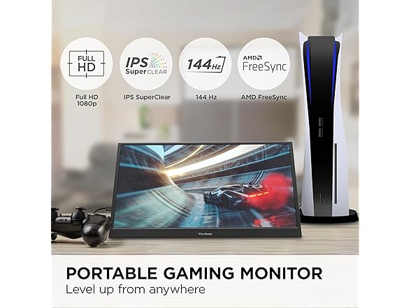 ViewSonic VX1754-S 17" IPS Portable Gaming Monitor