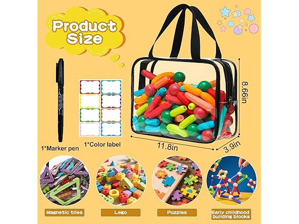 Toy Storage Bags 6packs