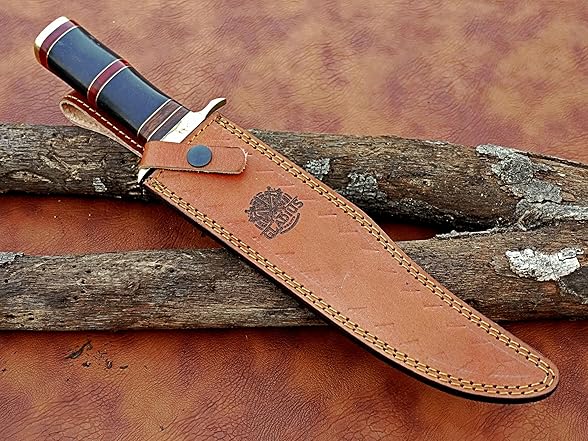 Classic 15-Inch Damascus Bowie Knife