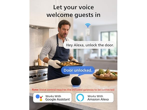 Philip DDL240X-1HBG-H-MB Wi-Fi Smart Deadbolt With Hand