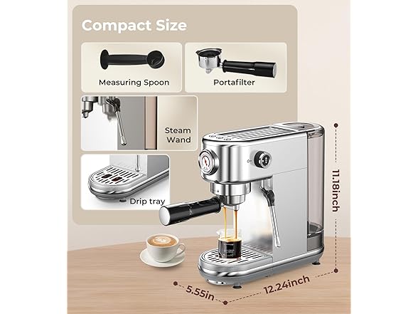 Espresso Machine with Milk Frother
