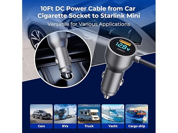 Starlink Mini Accessories Car Charger