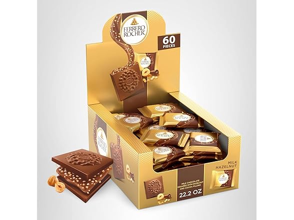 Ferrero Rocher Milk Hazelnut Squares 22oz