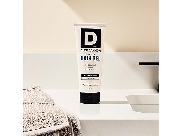 Duke Cannon Firm Grip Hair Gel, 7 oz