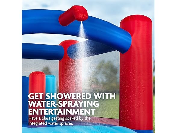 Sunny & Fun Slide N’ Splash Bounce House Inflatable Water Slide Park