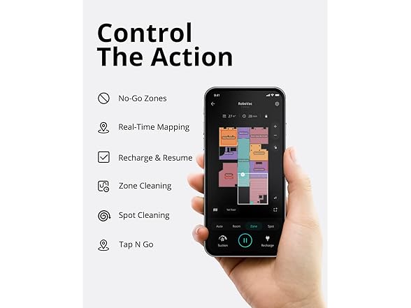 eufy Anker RoboVac X8 - Robot Vacuum Pet Hair, iPath Laser Navigation, Twin-Turbine 2000Pa x2 Suction, AI. Map 2.0 Technology, Wi-Fi, Floor Cleaner, Ideal for Pet Owners (Open Box)