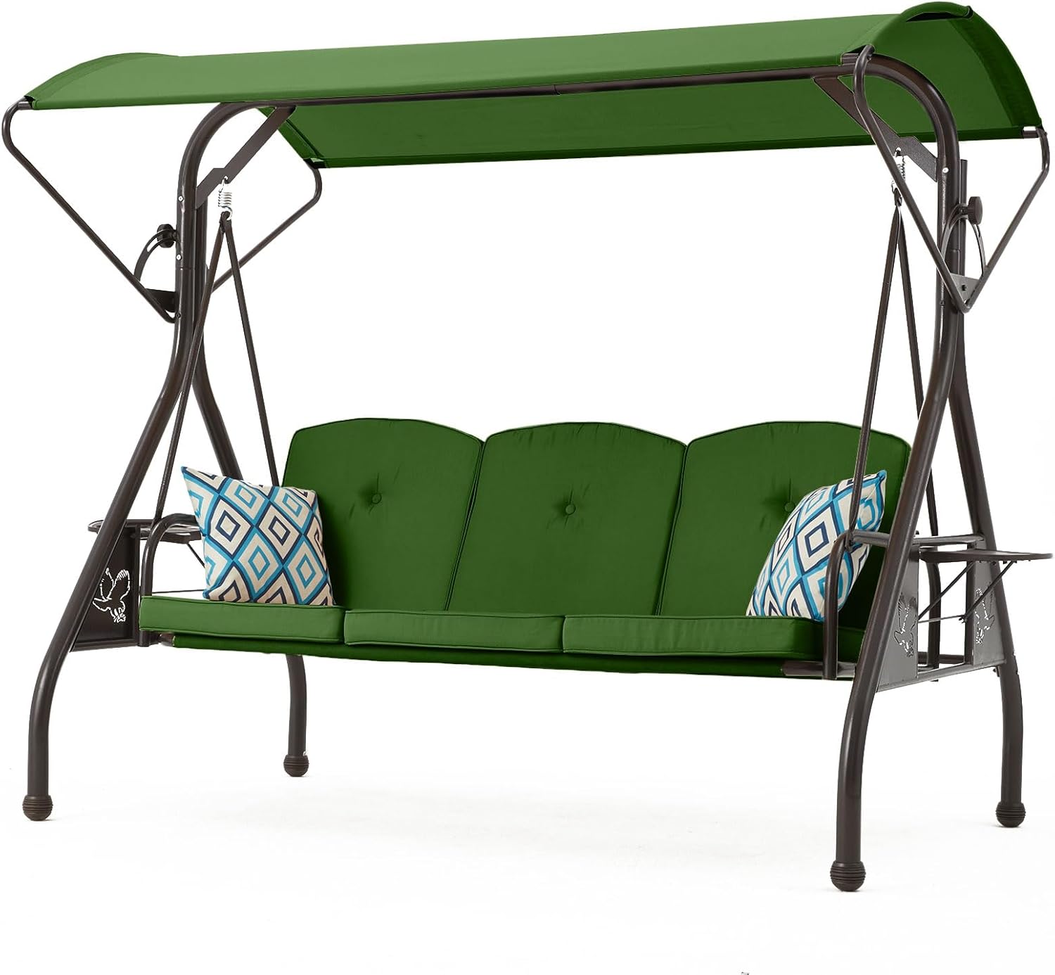 ZZW 800LBS Patio Swing with Canopy - Gallery 18