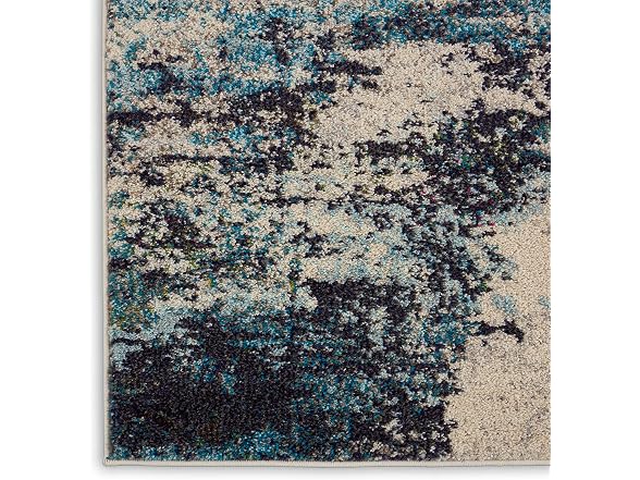 Nourison Home Celestial Ivory Teal 7x10