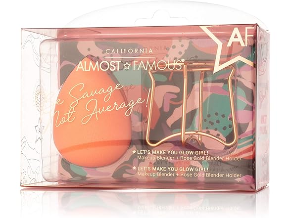 3PK Almost Famous Professional Beauty Sponge, Orange