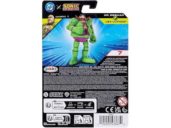 DC X Sonic Collectable 2.5 Inch Scale Action Figures