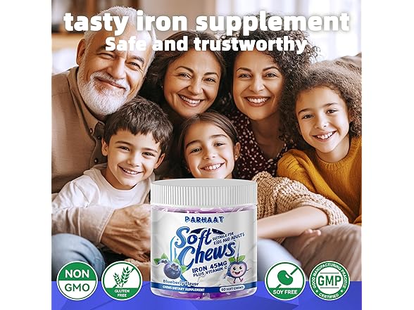 Parhaat Iron Soft Chew Supplement